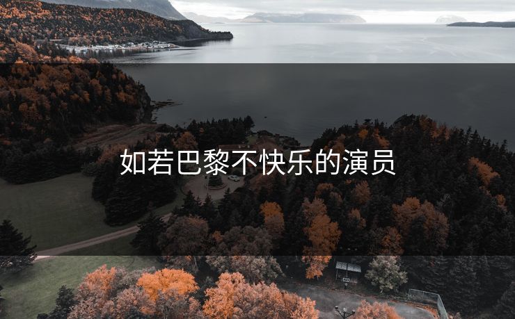 如若巴黎不快乐的演员